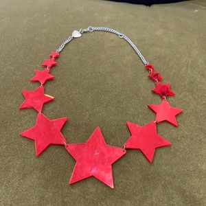Tatty Devine red star necklace
